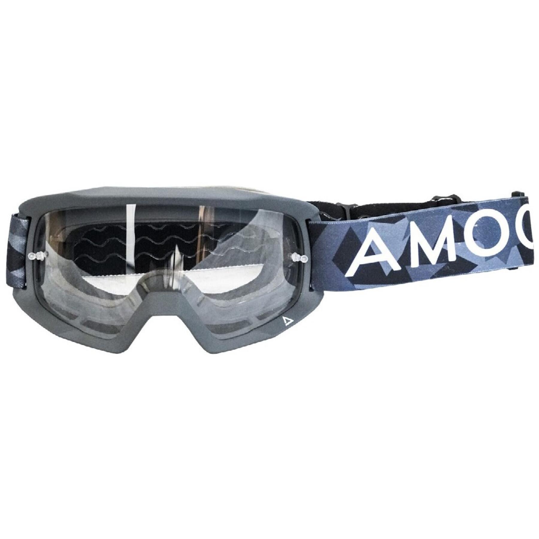 Occhiali da cross per moto con lente transparent Amoq Fighter