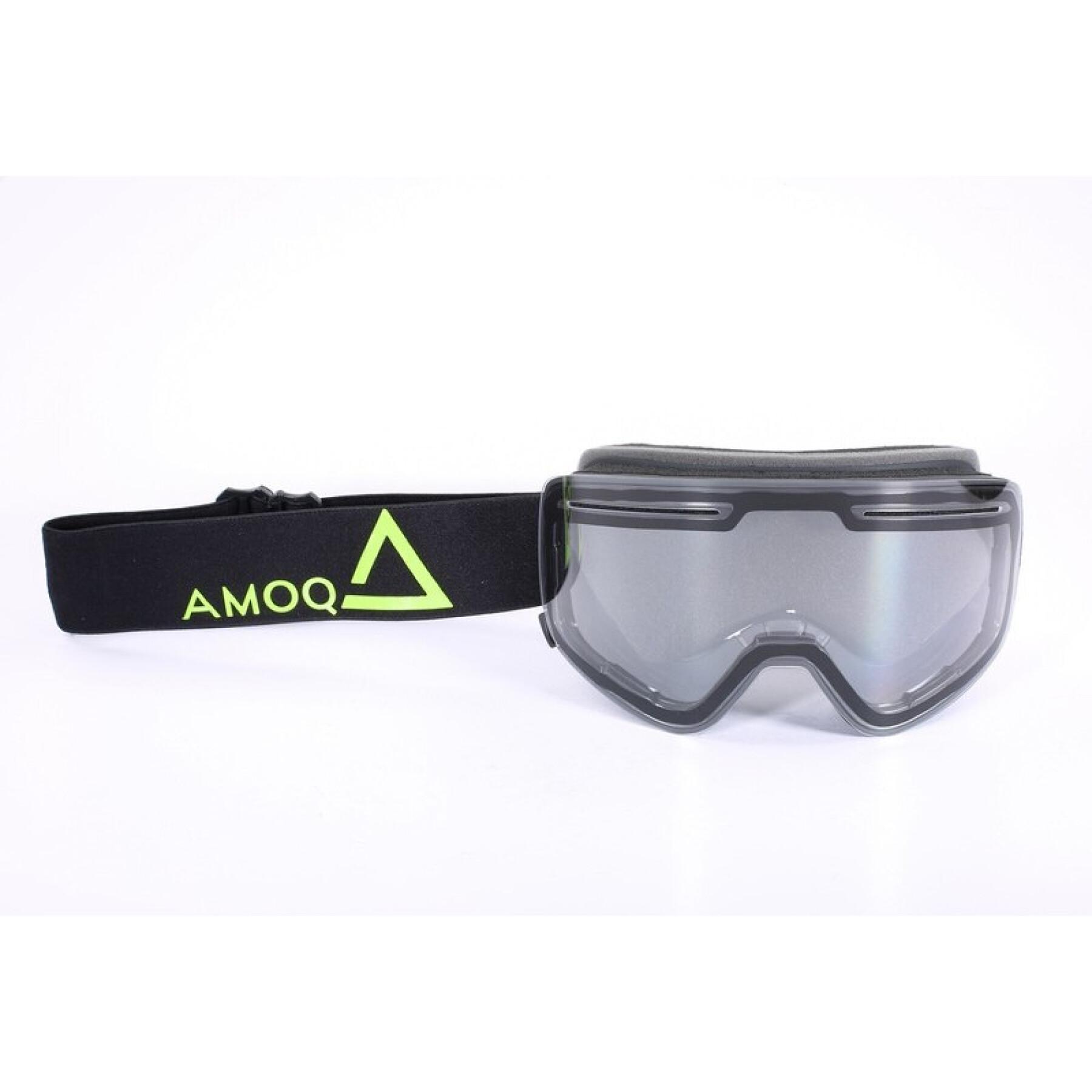 Occhiali da cross per moto con lente transparent Amoq Vision Magnetic