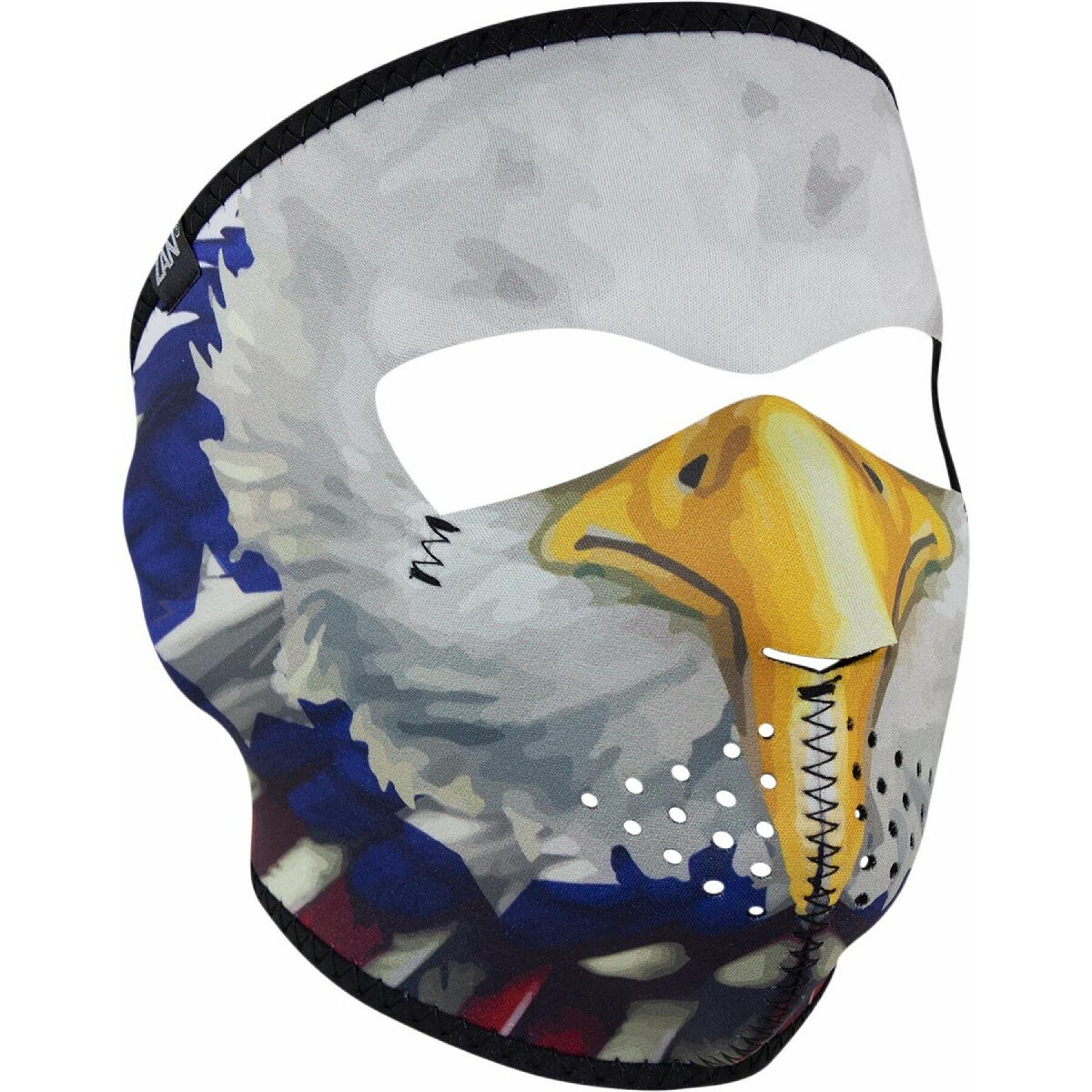 Passamontagna facciale da moto Zan Headgear usa eagle
