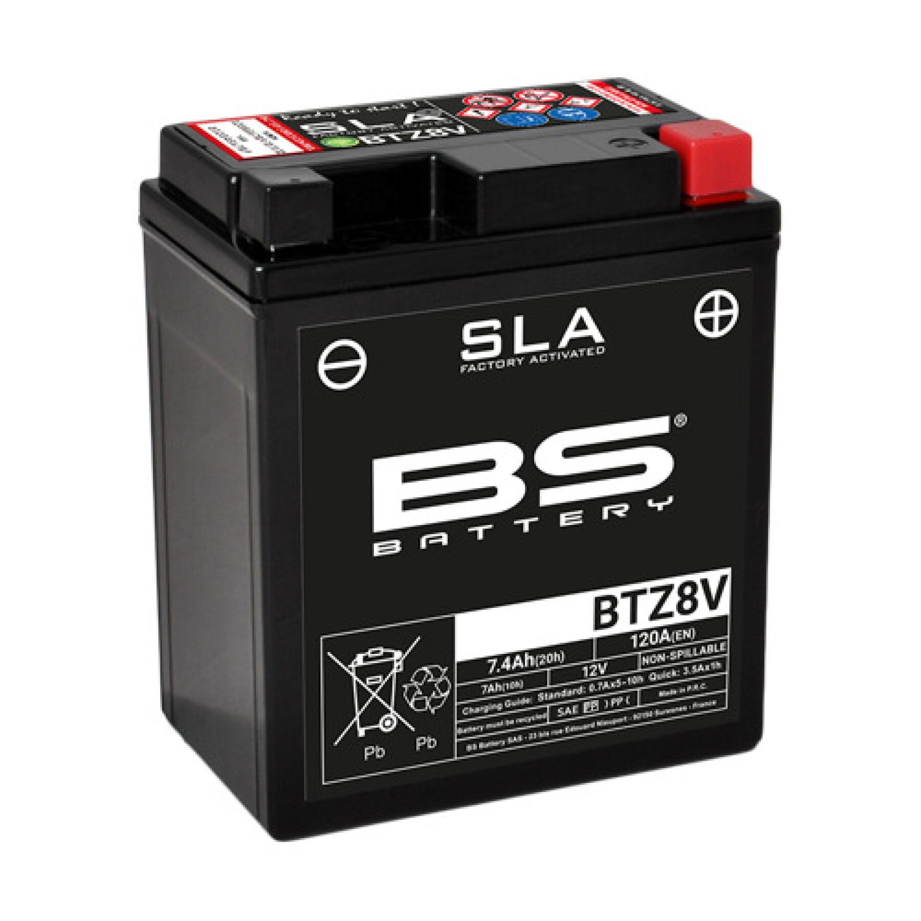 Batteria per moto BS Battery SLA BTZ8V - C (10H-R) - C (20H-R)