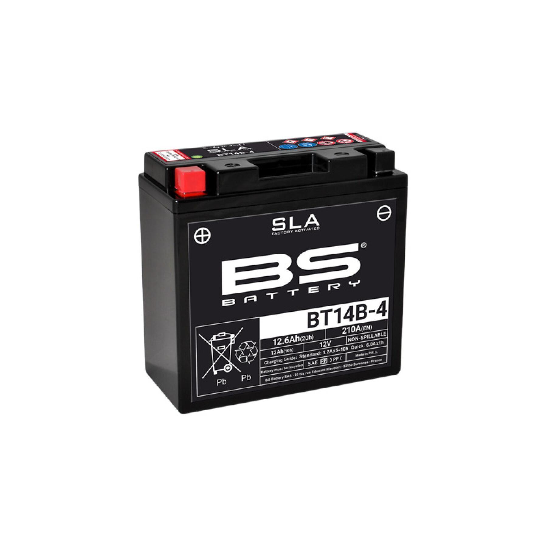 Batteria per moto attivata in fabbrica BS Battery BT14B-4