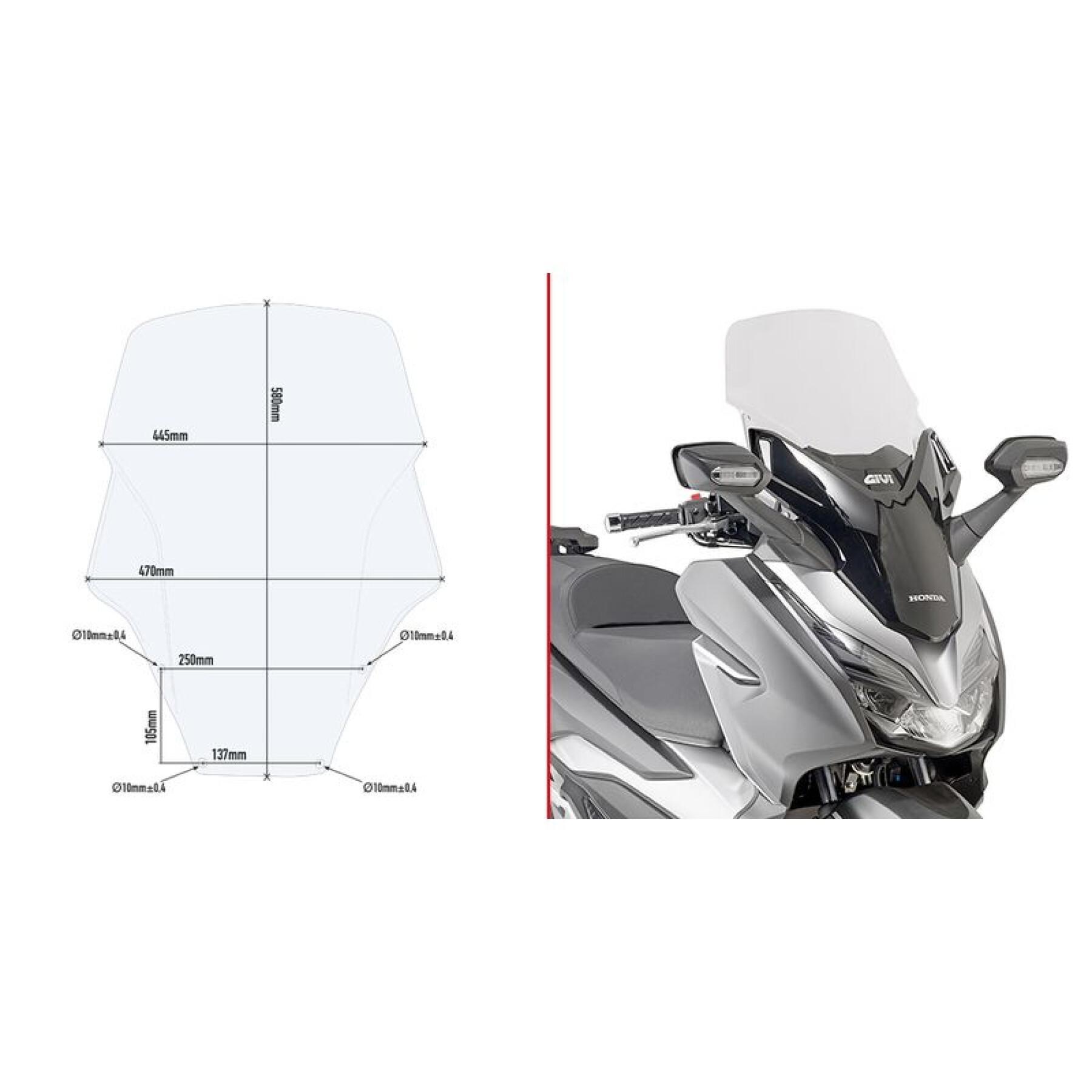 Parabrezza per scooter Givi Honda Forza 125 ABS (2015 à 2019) / 300 (2019)