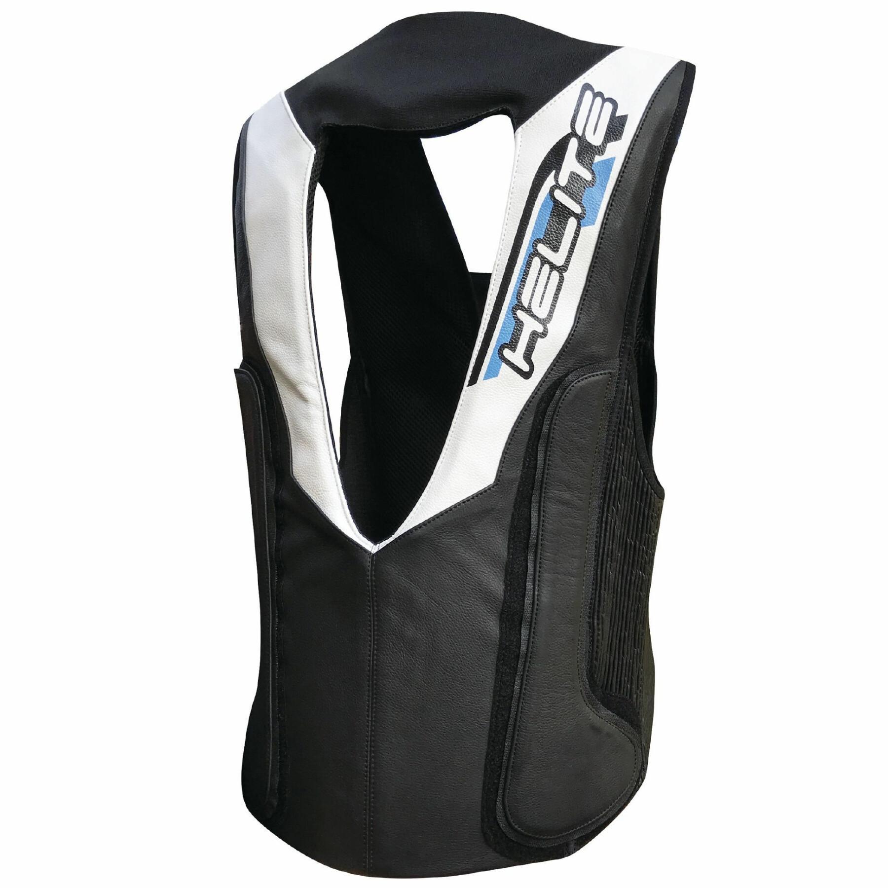 Gilet airbag per moto, elastico, pelle Helite GP-AIR GT