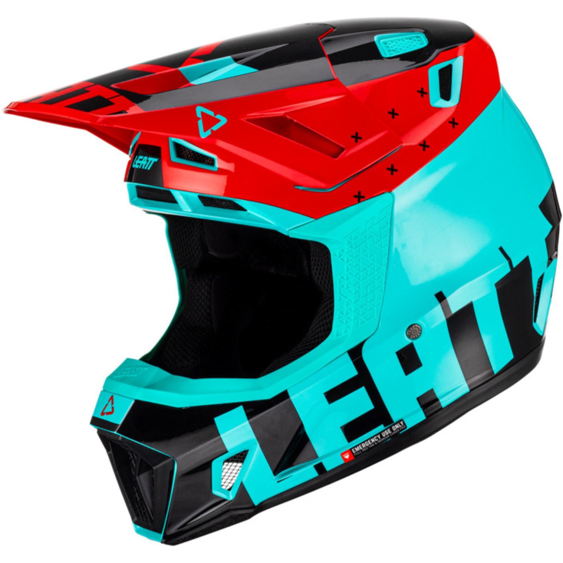 Kit casco moto con occhiali Leatt 7.5 23