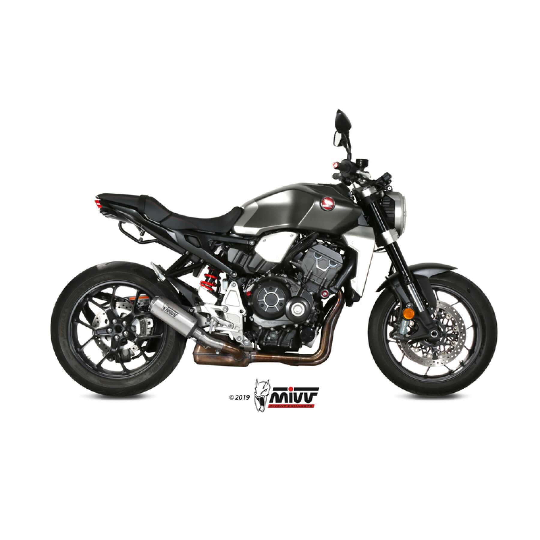 scarico moto Mivv MK3 inox/casquette inox Honda CB1000R