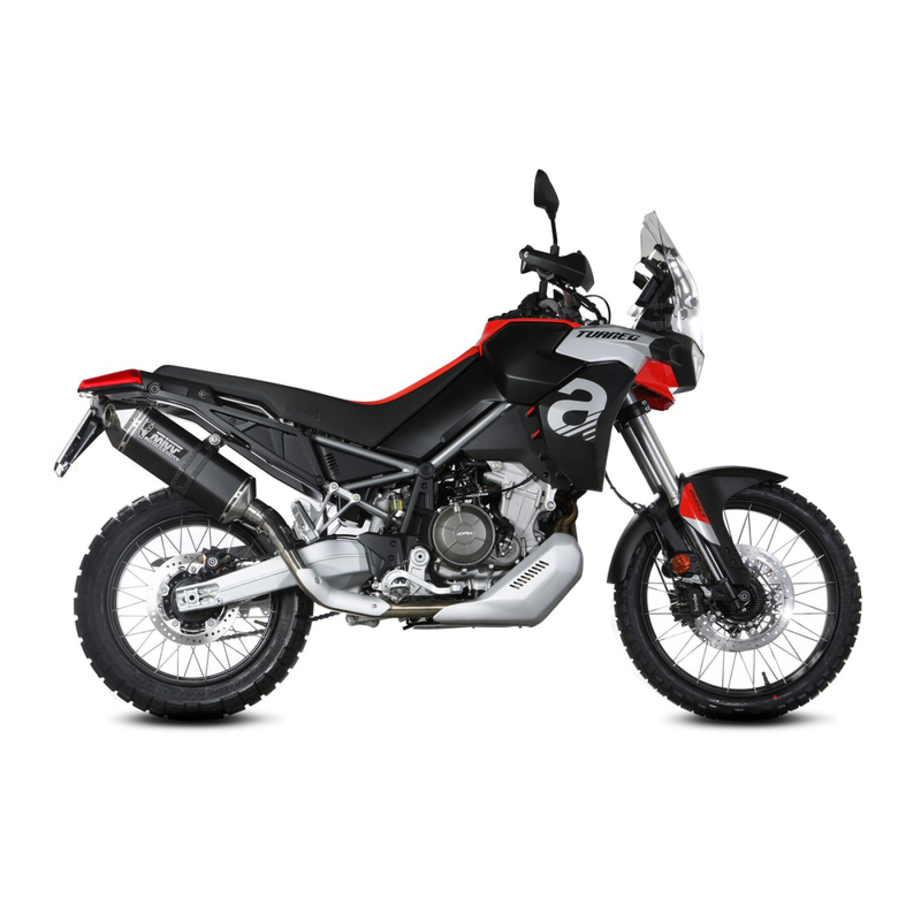 scarico moto Mivv Speed Edge Slip-On acier inoxydable noir - Aprilia Tuareg 660