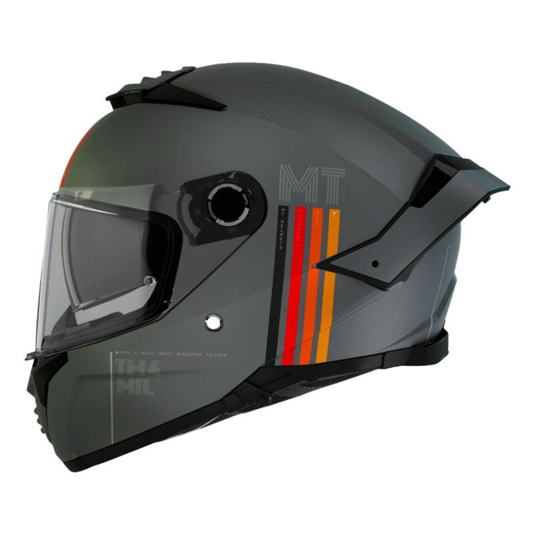 Casco da moto integrale con doppio schermo MT Helmets Thunder 4 Sv Mil C2 (Ece 22.06) XL (61/62 cm)
