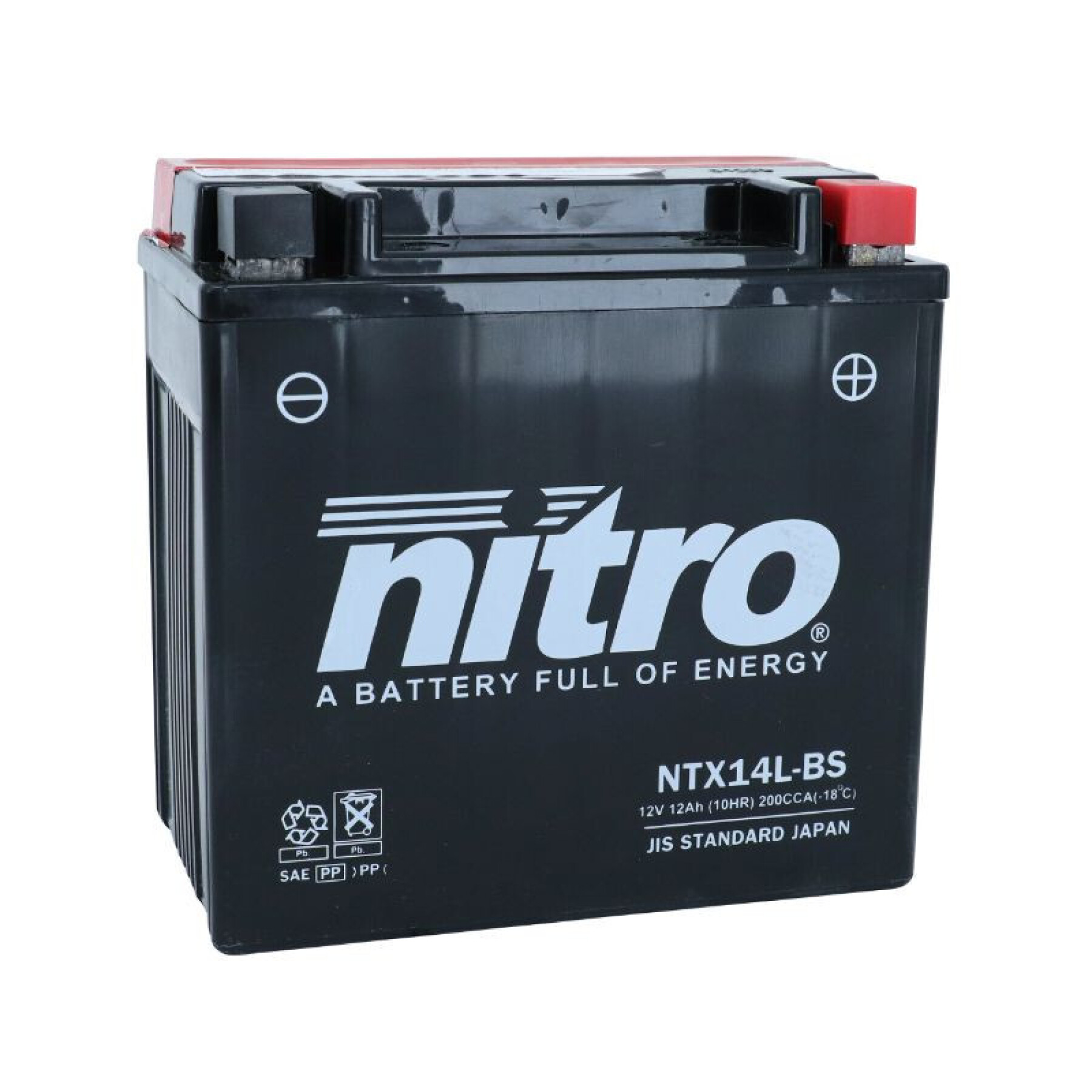 Batteria Nitro Ntx14l-bs Mf 12v 12 Ah
