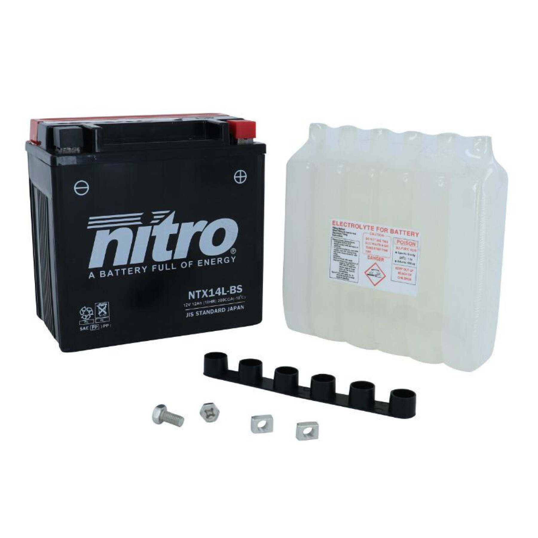 Batteria Nitro Ntx14l-bs Mf 12v 12 Ah