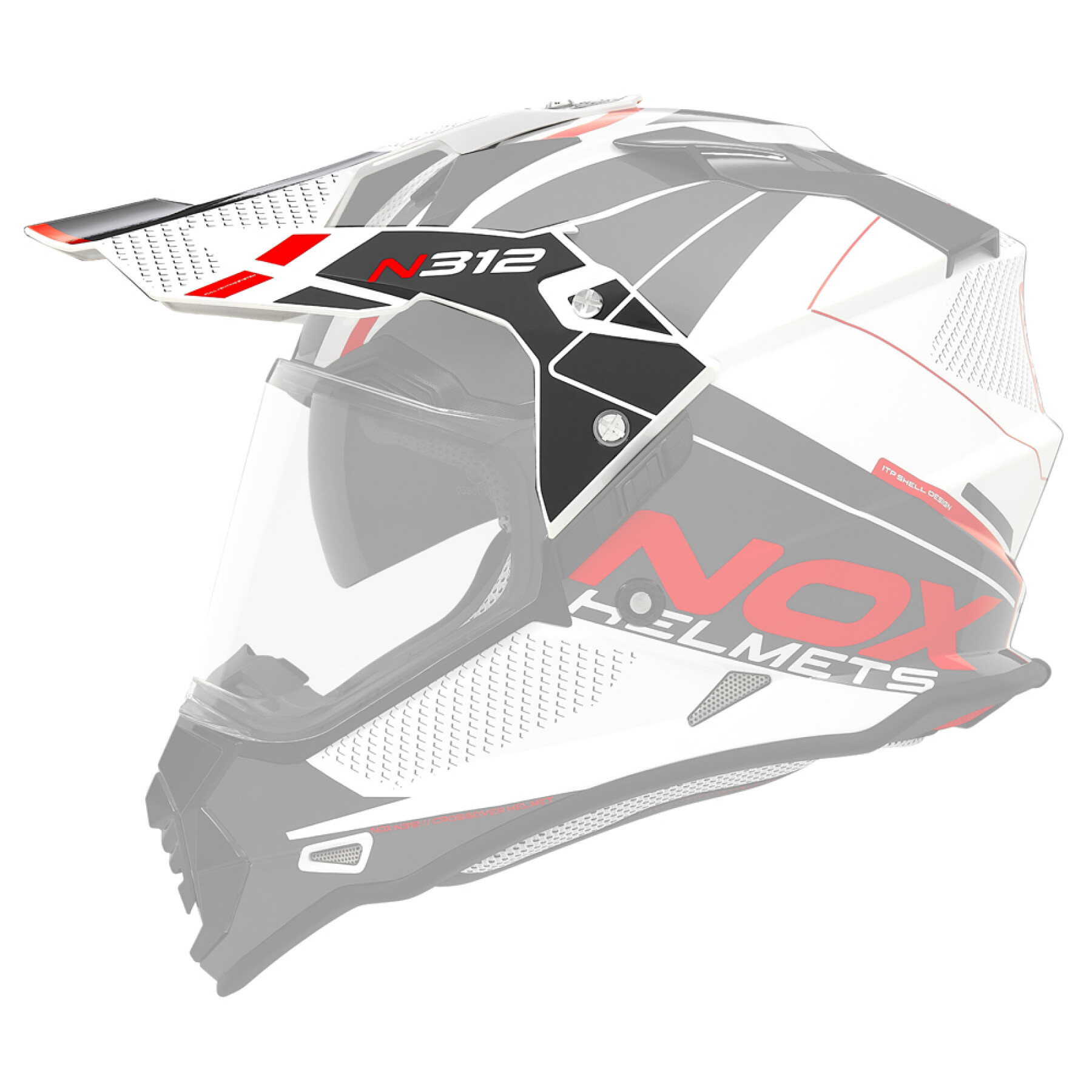Visiera per casco da motocross Nox 312 Drone