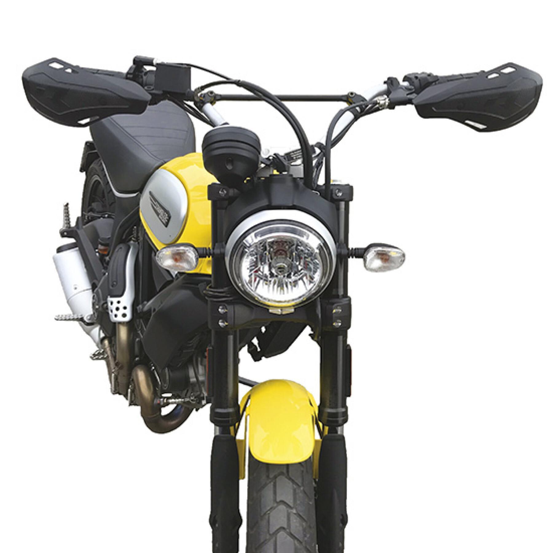 Paramano per moto con kit di montaggio R-Tech HP1 Ducati