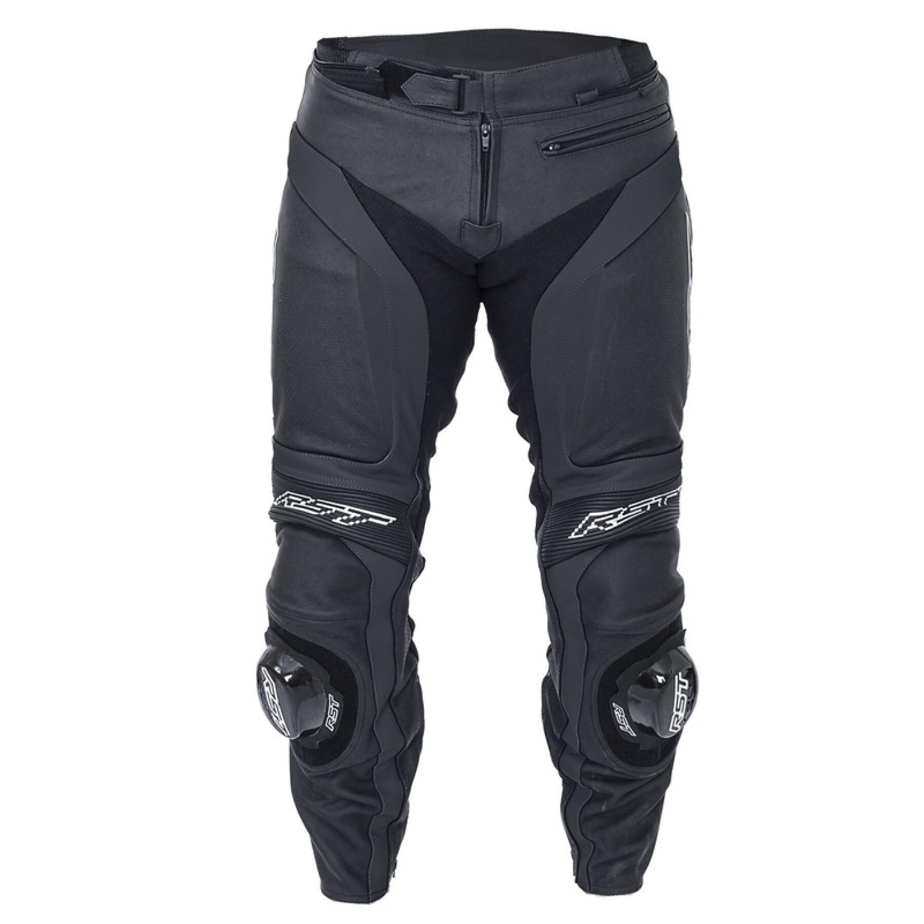 Pantaloni in pelle incrociati da moto RST Blade II