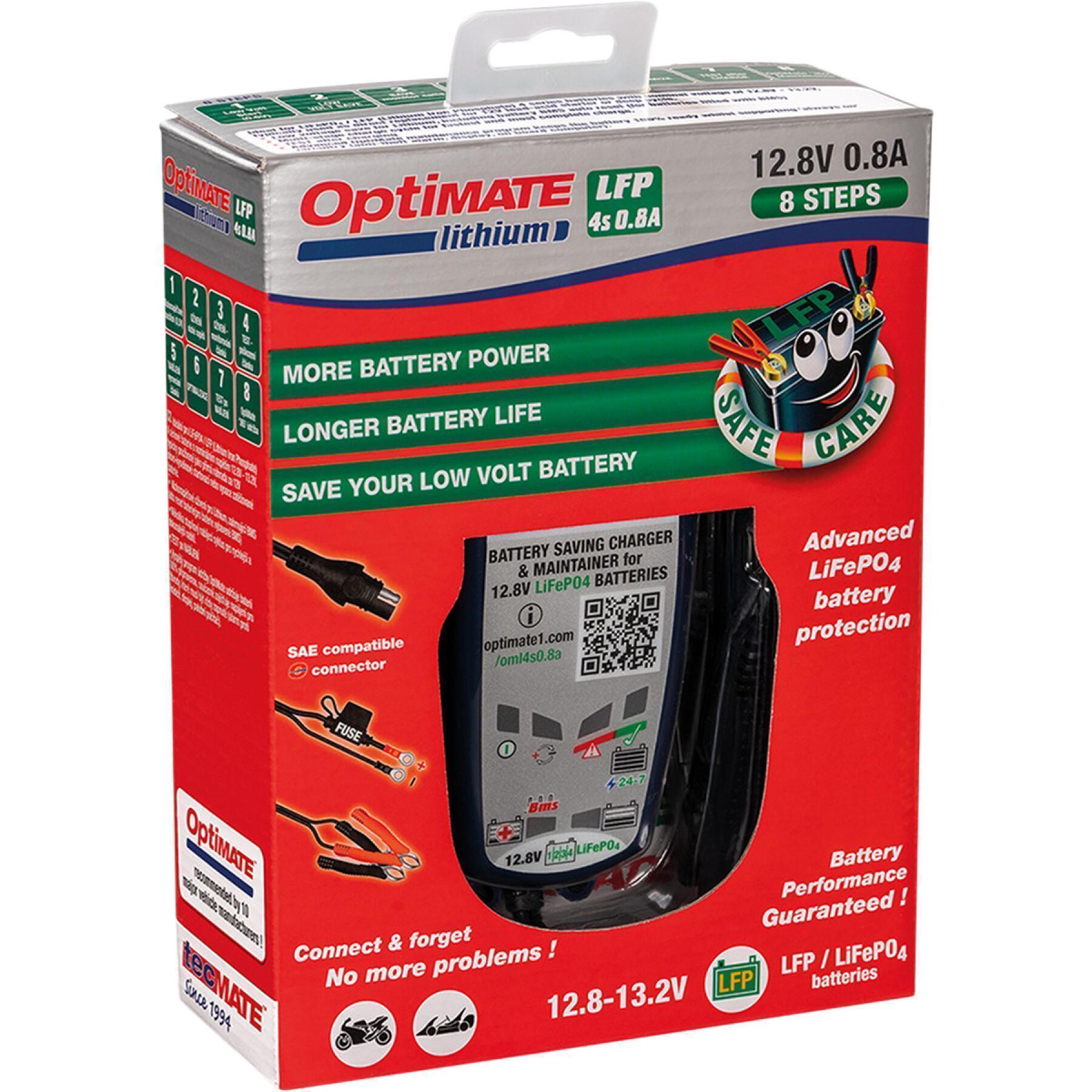 Caricabatterie per moto Tecmate Optimate lithium 4S 9A