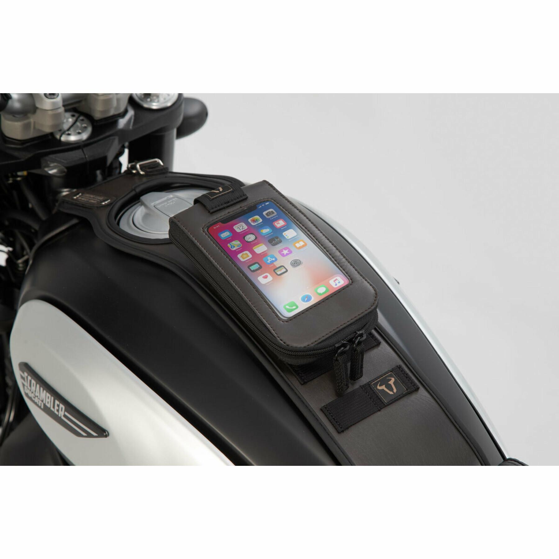 Supporto per smartphone da moto con adattatore morbido SW-Motech t-lock