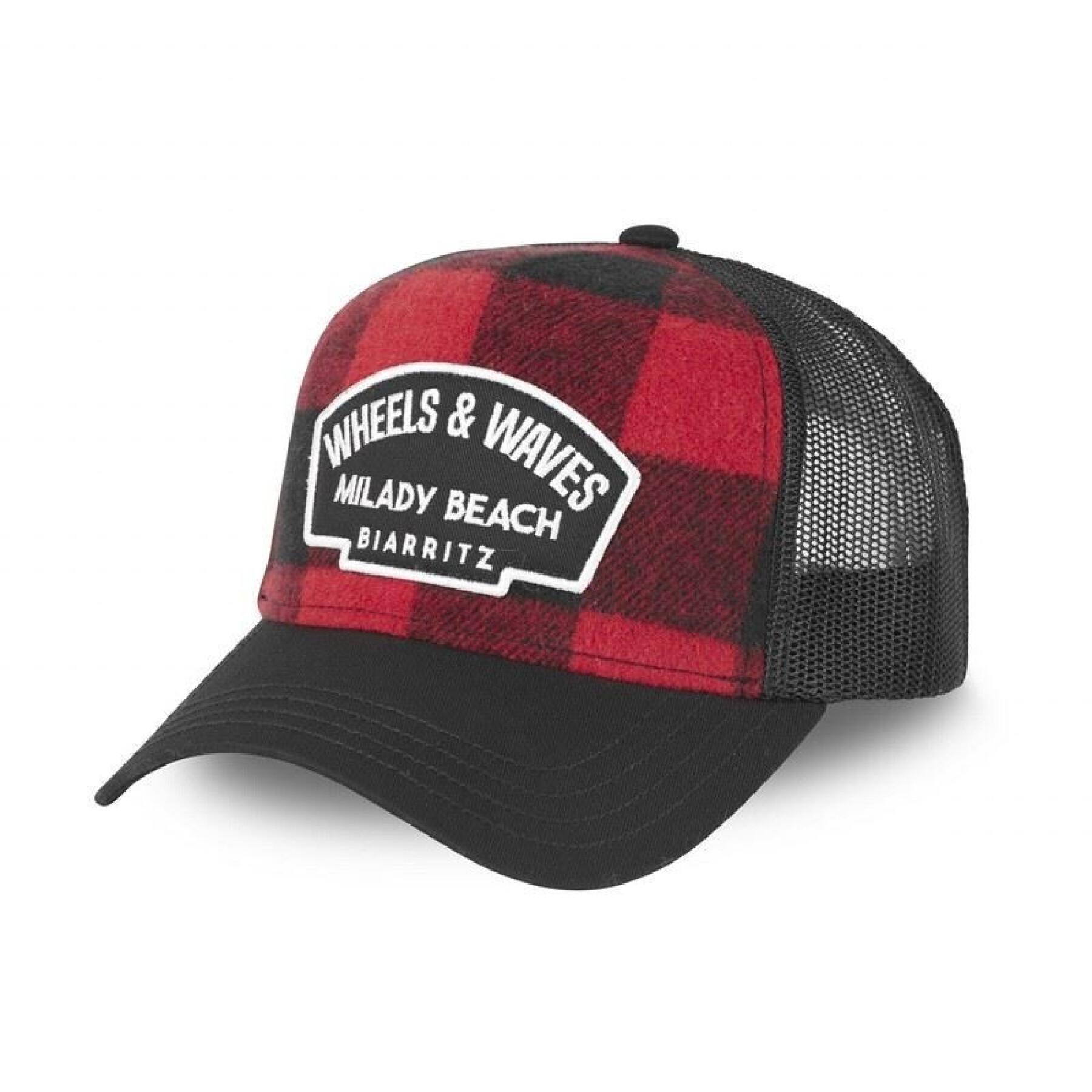 Confezione da 6 cappellini con visiera Wheel and Waves WWE