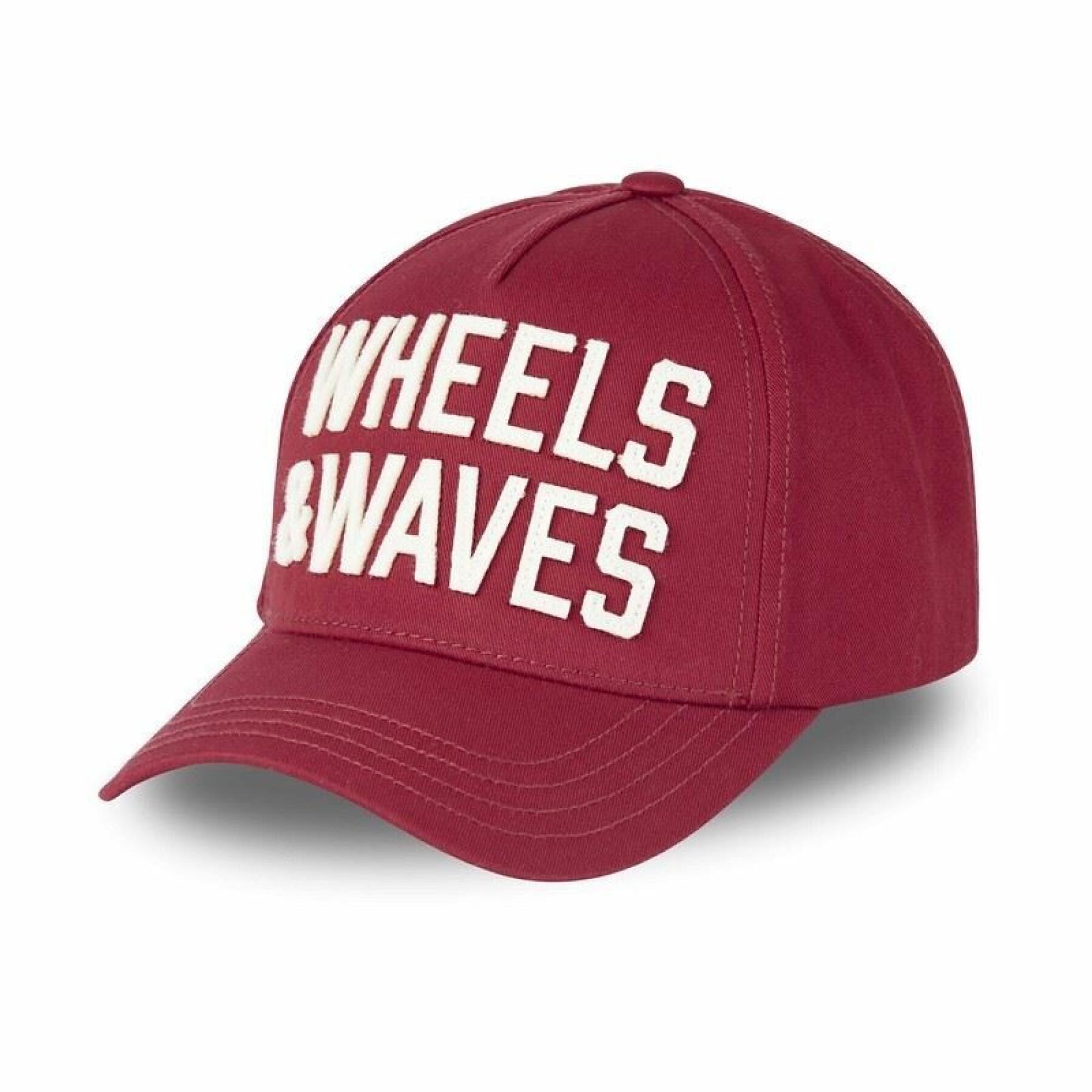Confezione da 6 cappellini con visiera Wheel and Waves W22B