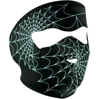 Sottocasco da moto Zan Headgear full face glow-in-the-dark spider web