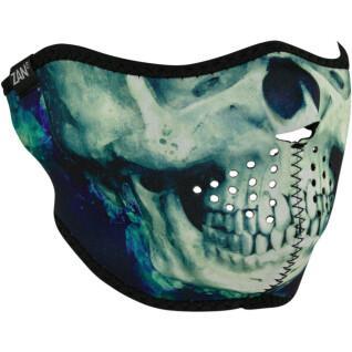 Mezzo passamontagna da moto Zan Headgear paint skull
