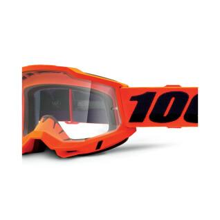 Motorbike cross mask clear screen 100% Accuri 2 OTG