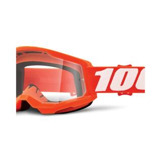 Motorbike cross mask clear screen 100% Strata 2