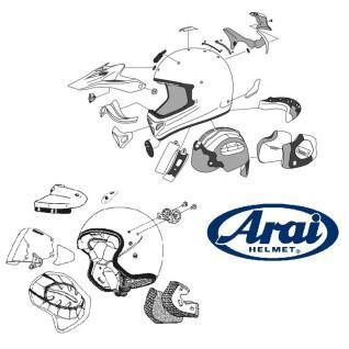 Ventilazione del casco da moto Arai DDL Duct-2