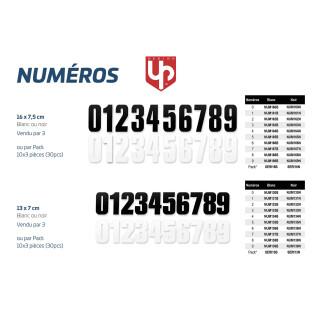 Set di 3 adesivi per moto UP Numeros (6)