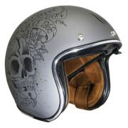 Casco da moto jet MT Helmets Le Mans 2 Sv Skull & Roses