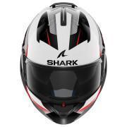 Casco da moto modulare Shark Evo Es Kryd White Black Red